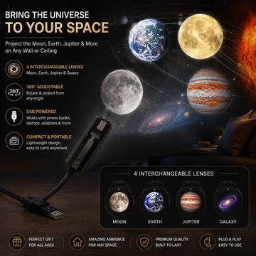 Moon & Planet Projector Lamp 360° Rotatable