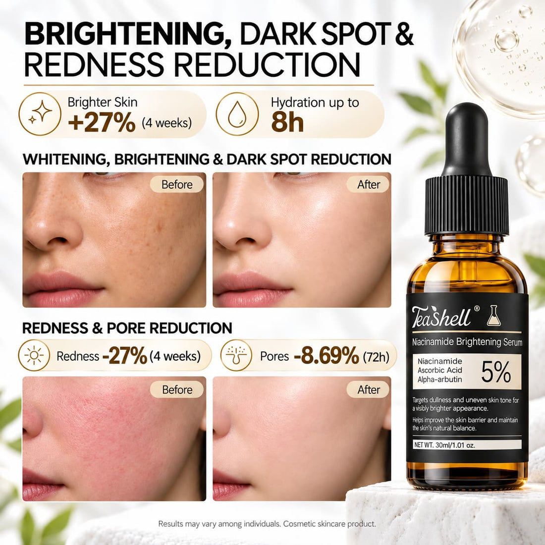 Teashell Niacinamide Brightening Serum 5%