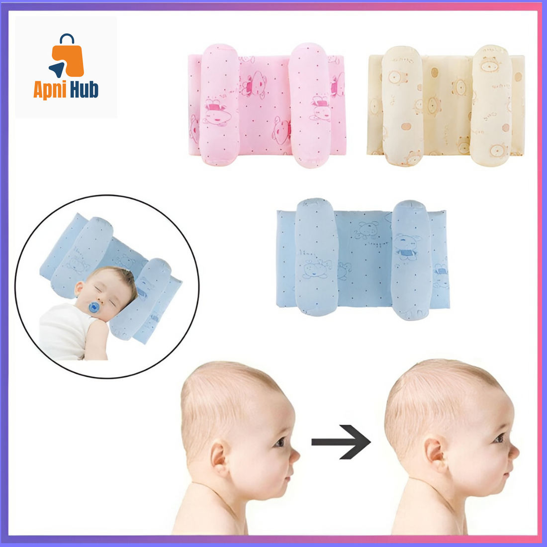 Baby Head Shaping Support Pillow