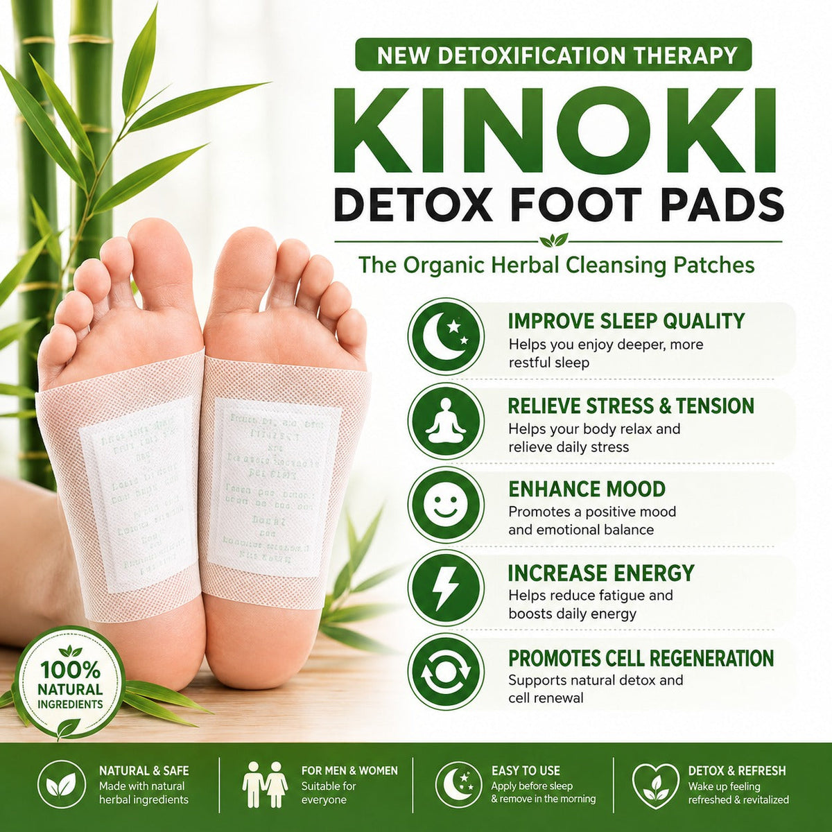 Kiyome Kinoki Cleansing Detox Foot Pads