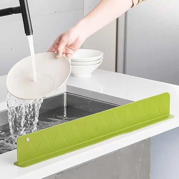 Kitchen Sink Splash Guard – Soft Silicone, Large Size, Double Suction